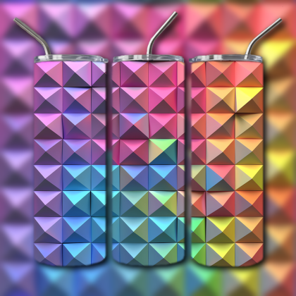 Abstract 3D Art Tumbler