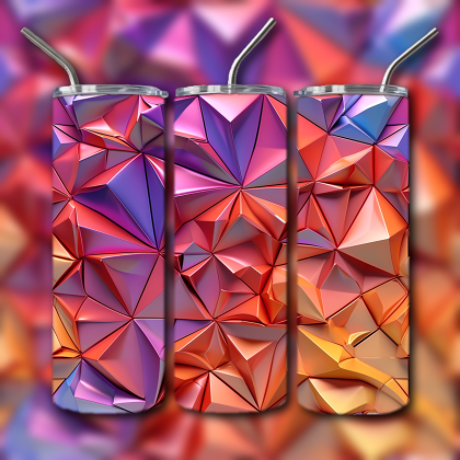Abstract 3D Art Tumbler
