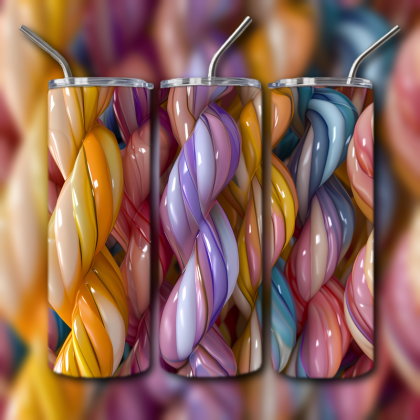 Abstract 3D Art Tumbler