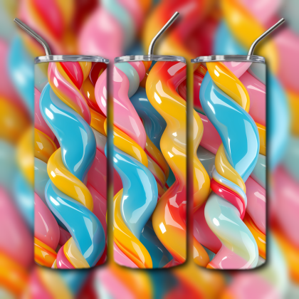 Abstract 3D Art Tumbler