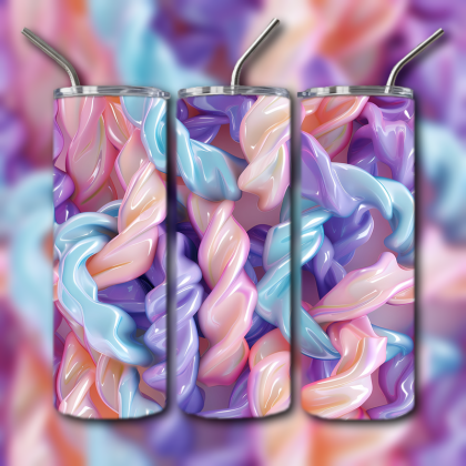 Abstract 3D Art Tumbler