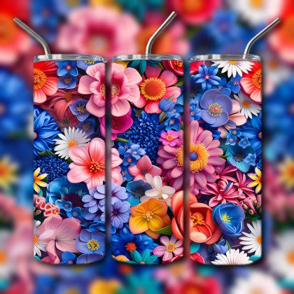 Abstract 3D Art Tumbler