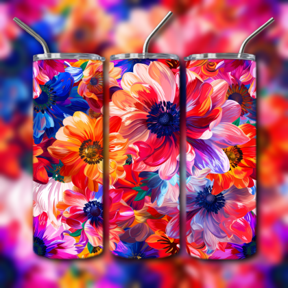 Abstract 3D Art Tumbler