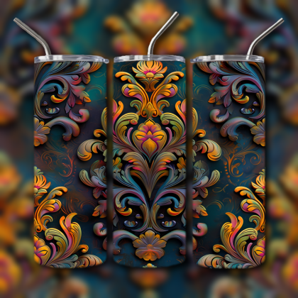 Abstract 3D Art Tumbler