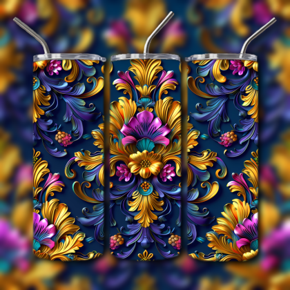 Abstract 3D Art Tumbler