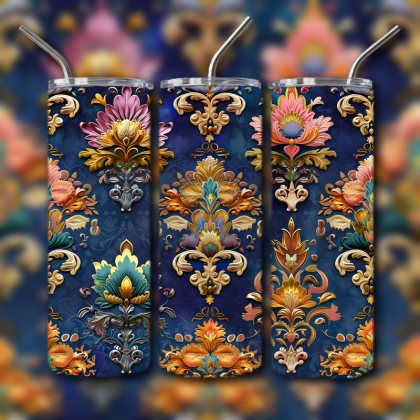 Abstract 3D Art Tumbler