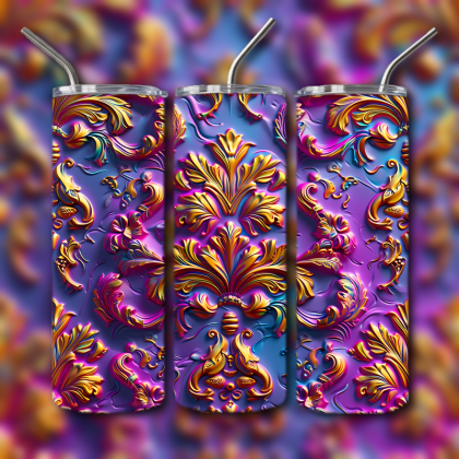 Abstract 3D Art Tumbler