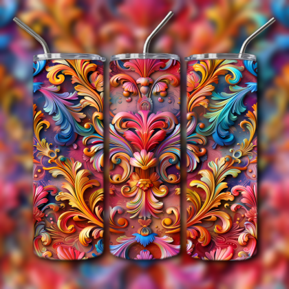 Abstract 3D Art Tumbler