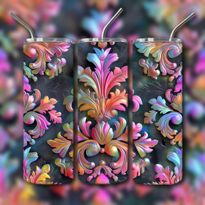 Abstract 3D Art Tumbler