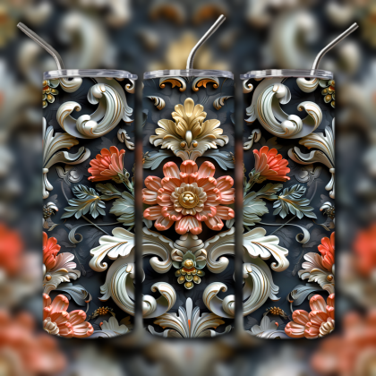 Abstract 3D Art Tumbler