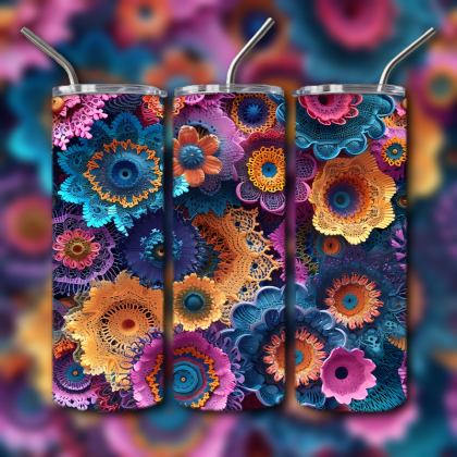 Abstract 3D Art Tumbler
