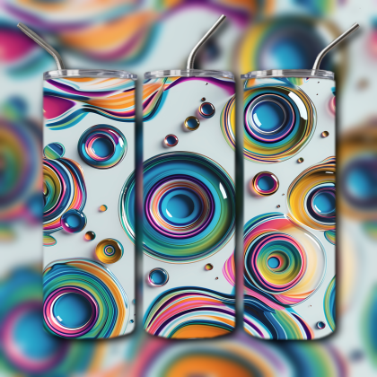 Abstract 3D Art Tumbler