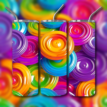 Abstract 3D Art Tumbler
