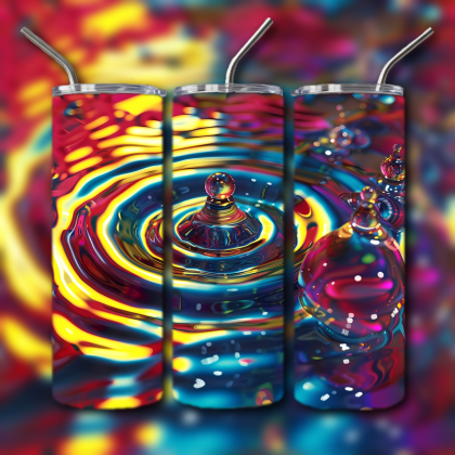 Abstract 3D Art Tumbler