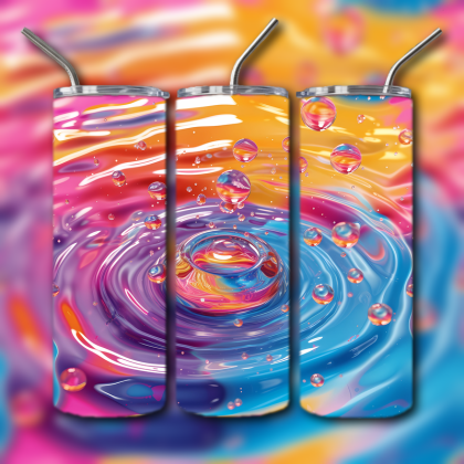 Abstract 3D Art Tumbler