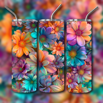 Abstract 3D Art Tumbler