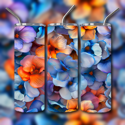 Abstract 3D Art Tumbler