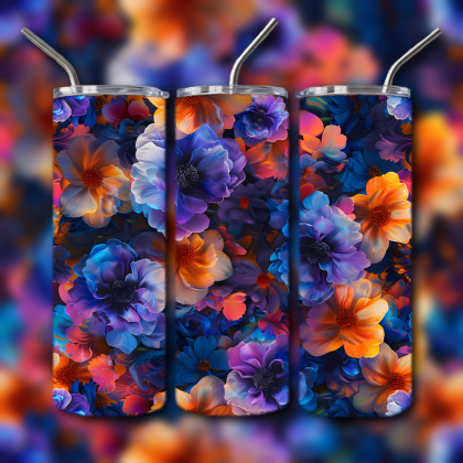 Abstract 3D Art Tumbler