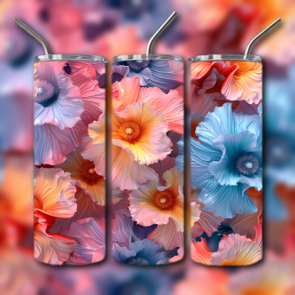 Abstract 3D Art Tumbler