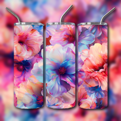 Abstract 3D Art Tumbler