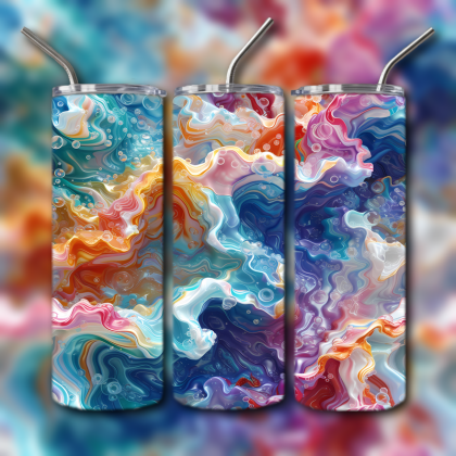 Abstract 3D Art Tumbler