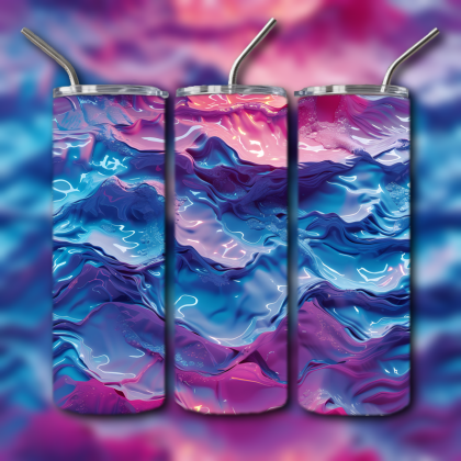 Abstract 3D Art Tumbler