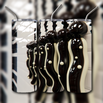 Abstract 3D Art Tumbler
