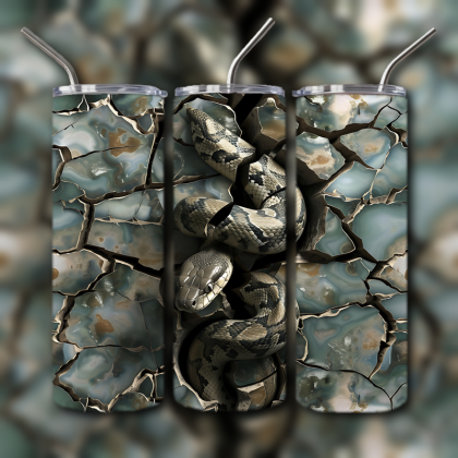 Abstract 3D Art Tumbler