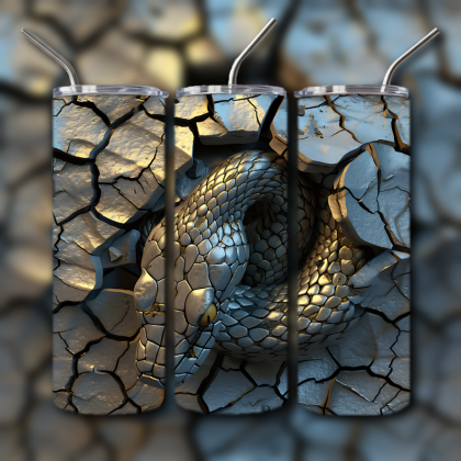 Abstract 3D Art Tumbler