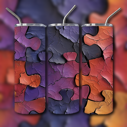 Abstract 3D Art Tumbler