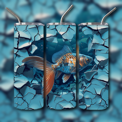 Abstract 3D Art Tumbler