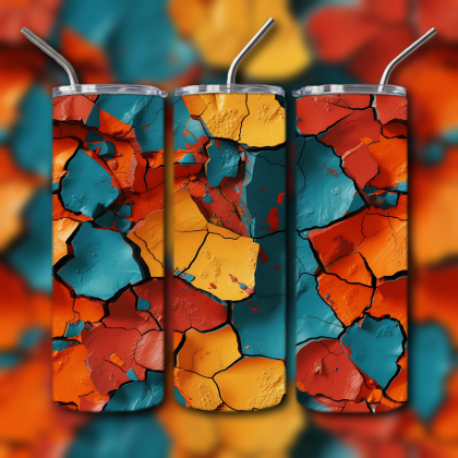 Abstract 3D Art Tumbler