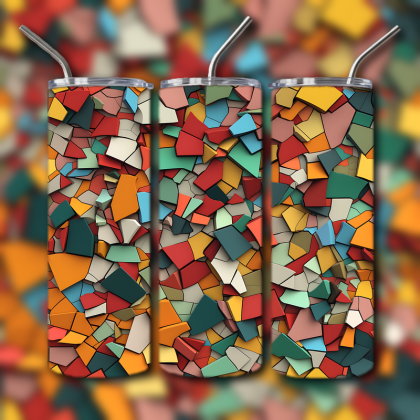 Abstract 3D Art Tumbler