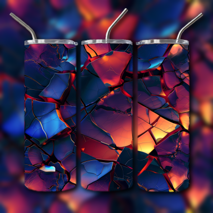 Abstract 3D Art Tumbler
