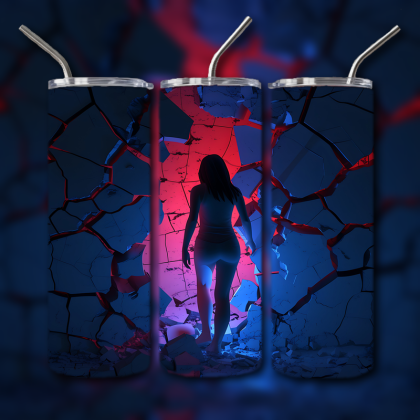 Abstract 3D Art Tumbler