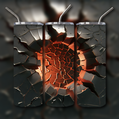 Abstract 3D Art Tumbler