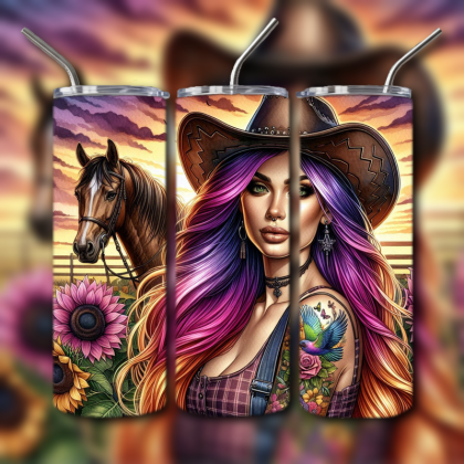 Cowboys and Cowgirls Tumbler