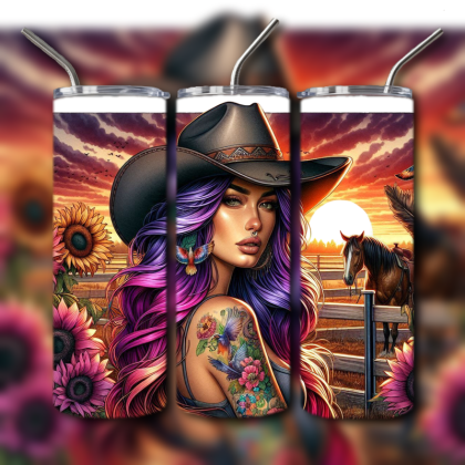 Cowboys and Cowgirls Tumbler