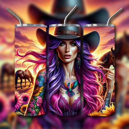 Cowboys and Cowgirls Tumbler