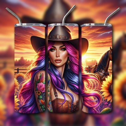 Cowboys and Cowgirls Tumbler
