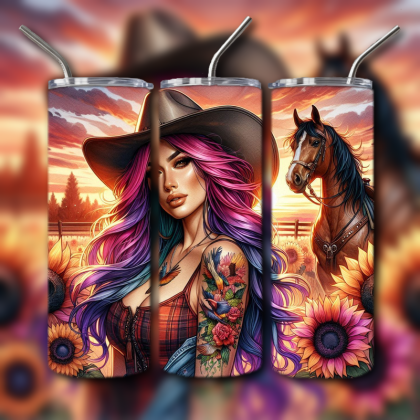 Cowboys and Cowgirls Tumbler