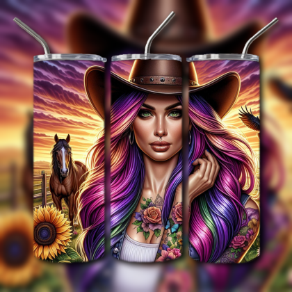 Cowboys and Cowgirls Tumbler