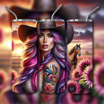Cowboys and Cowgirls Tumbler