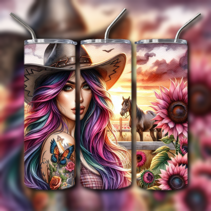 Cowboys and Cowgirls Tumbler