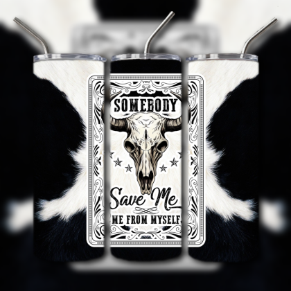 Cow Skull Tumbler