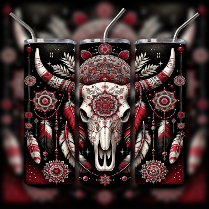 Cow Skull Tumbler