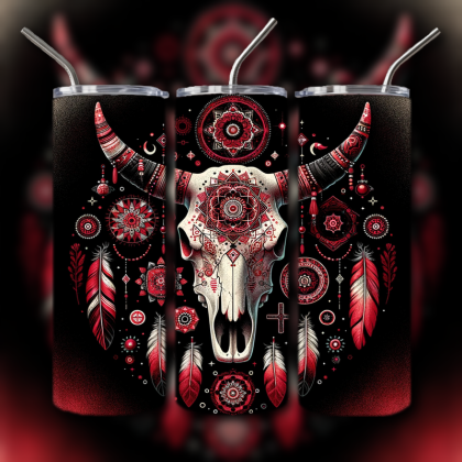 Cow Skull Tumbler