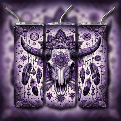 Cow Skull Tumbler