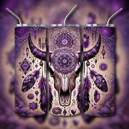 Cow Skull Tumbler