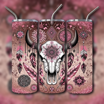Cow Skull Tumbler